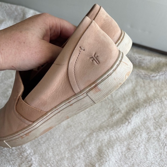 Frye Ivy pink leather slip on sneakers - Picture 6 of 11